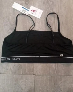 Calvin Klein CK ONE Damen Bralette BH verstellbarer Träger XL Neu mit Etikett - Bild 1 von 6