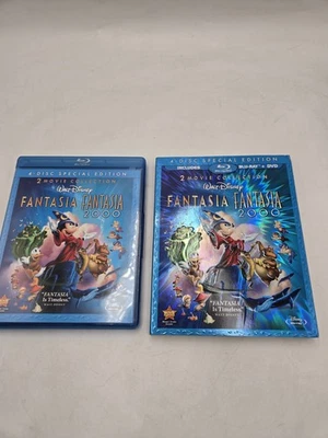 Fantasia/Fantasia 2000 (Blu-Ray/DVD Combo, 4-Disc Set) With Slip Cover - Image 1 of 4