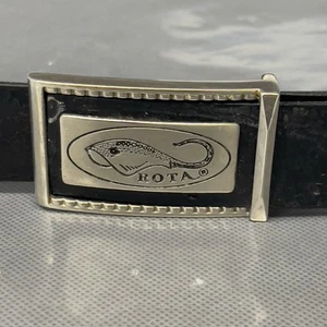 ROTA Genuine Stingray Belt Black Size L 40”-45” W1.25. - Picture 1 of 7