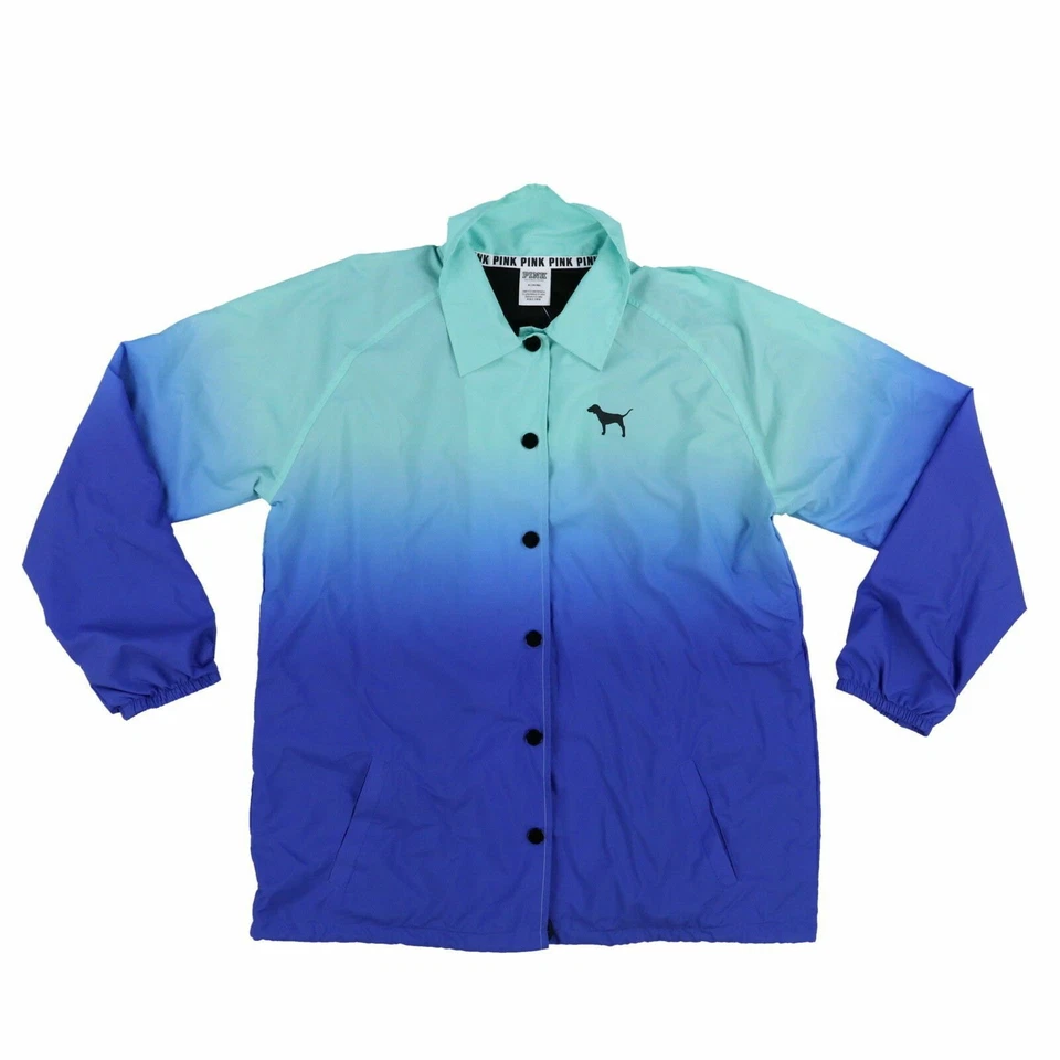 Victoria's Secret Rosa Coach Chaqueta Abrigo Informal Rompevientos Prendas exteriores Logo Nuevo Foto 1 de 1