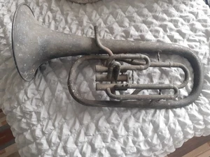 Antique horn, trumpet, not working - Picture 1 of 8