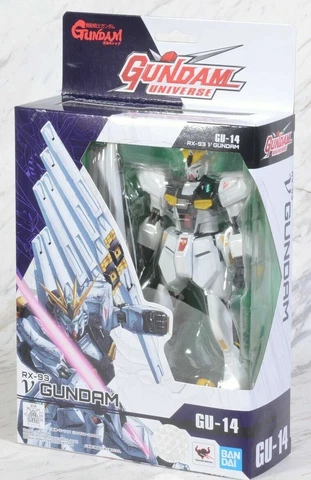 Gundam Universe RX-93 V Nu Gundam Action Figure 6" Tamashii Nations Bandai GU-14 Cover