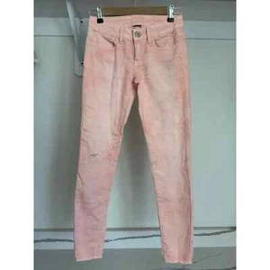 American Eagle Pink Salmon Skinny Jeans Size 0 - Picture 1 of 10