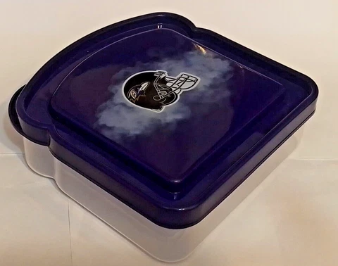NFL Baltimore Ravens Lunch Box Sandwich Bread Miscellaneous 100% Licensed NFL! Cover