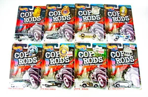 Hot Wheels Cop Rods Lot of 8 Nomad GTO Road Runner Ford Roadster Truck - Picture 1 of 6