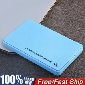 2.5 Inch HDD SSD Enclosure USB3.0 External Hard Disk Drive Box for Laptop Tablet - Picture 1 of 27