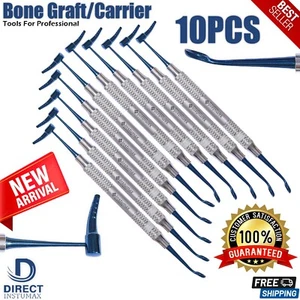 Bone Graft Carrier Titanium Coated Blue Amalgam Pluggers Implant Periotome X-10 - Picture 1 of 3
