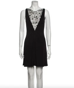 Saint Laurent mini dress black stars size S YSL - Picture 1 of 3