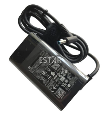 Slim 19.5V 3.33A 65W AC Adapter Charger HP L23960-003 L24008-001 TPN-DA14 4.5mm - Image 1 of 4