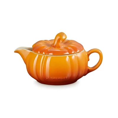 Le Creuset Pumpkin Gravy Boat & 2 Pumpkin Mugs Set - Marronnier Orange 13.5oz - Image 1 of 4