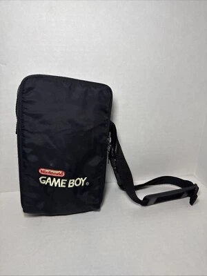 Vintage Nintendo Game Boy Embroidered Travel Bag Carrying Case Black - Image 1 of 4