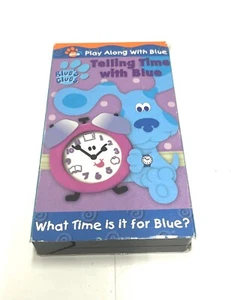 Blue's Clues Telling Time With Blue (VHS 2002) Nick Jr Nickelodeon - Picture 1 of 7
