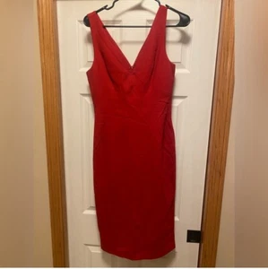Dolce & Gabbana Red Sleeveless Cocktail Dress With Back Zipper Closure. Size 6 - Picture 1 of 8