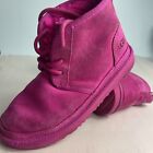 Ugg Neumel Ii Girls Size 4y Pink Athletic Outdoor Suede Shoes Boots 1017320k