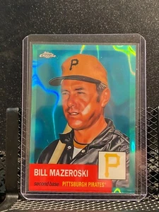 Bill Mazeroski 2022 Topps Chrome Platinum - Aqua Lava #156/299 - Pirates - Bild 1 von 2