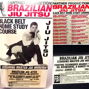 BLACK BELT HOME STUDY COURSE BRAZILIAN JIU JITSU VOL 22 JOE MOREIRA VHS READ - Imagen 1 de 8