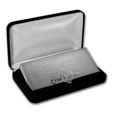 4 oz Silver Bar - The Lord's Prayer Cover