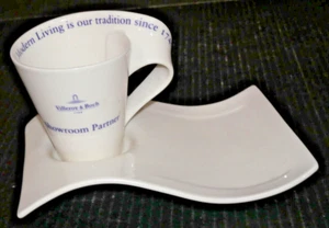 Villeroy & Boch New Wave Coffee Cup & Sandwich Plate with well - Picture 1 of 7