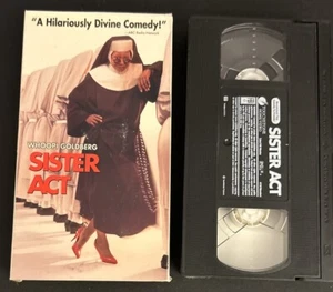 Sister Act VHS Comedy Whoopi Goldberg Maggie Smith Harvey Keitel Touchstone Used - Picture 1 of 9