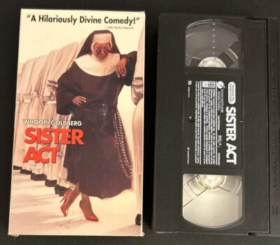 Sister Act VHS Comedy Whoopi Goldberg Maggie Smith Harvey Keitel Touchstone Used - Image 1 of 4
