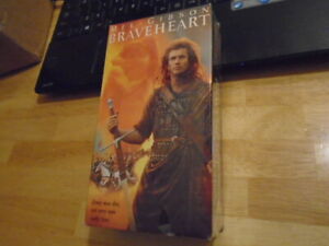SEALED RARE OOP Braveheart 2x VHS film 1995 Mel Gibson BRIAN COX Brendan Gleeson