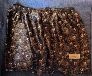 Davenport Polyester/Satin Boxer Shorts, Shiny Boxers, Vintage, CARTOON, XL - Picture 1 of 4