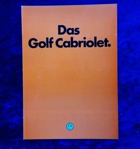 VW Golf 1 Cabrio Prospekt, 8.1982, - Bild 1 von 4