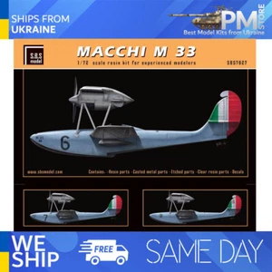 SBS 7027 1/72 Macchi M 33 'Schneider Trophy' full kit Resin model kit - Picture 1 of 11