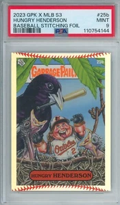 2023 Topps GPK X MLB secchio spazzatura bambini Gunnar Henderson RC STITCH / 199 PSA 9 - Foto 1 di 2