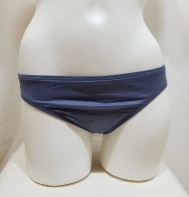 DKNY SOLIDS CLASSIC SWIM BIKINI BOTTOM LOW RISE ASH GRAY MEDIUM NEW! $54 - Image 1 of 4