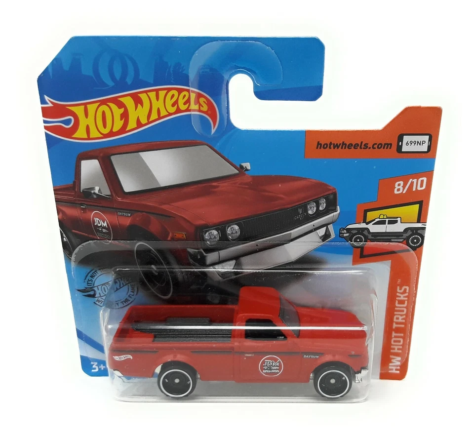 Hot Wheels 182/2020 Datsun 620 Pick Up rosso Hot Trucks Malaysia blister corto - Immagine 1 di 1