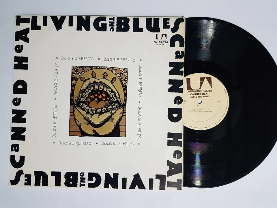 Canned Heat Living the blues LP rare Mexico press Single LP Refried Boogie 1 & 2 - Image 1 of 4