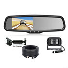 4.3" Car Rear View Mirror Monitor Bracket 4PIN Rear View Camera 12-24v Ford Jeep