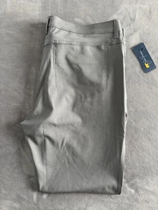 Pantaloni da golf Jack Nicklaus uomo grigi modern fit performance elasticizzati 38x30 nuovi - Foto 1 di 12