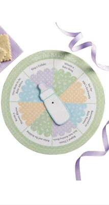 Wilton *Игровые доски Spin The Baby Bottle*ПРИНАДЛЕЖНОСТИ/ИГРЫ ДЛЯ ДУША РЕБЕНКА* упаковка из 8 штук - Изображение 1 из 4