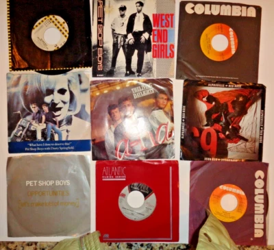YES Berlin Alphaville A-ha Pet Shop Boys 7" LP vinyls LOT 9 VG+ - Image 1 of 4
