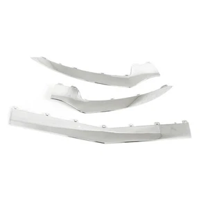 3pcs Gloss Chrome Front Bumper Lower Trim Replacement For Mercedes‑Benz E‑Class - Picture 1 of 12
