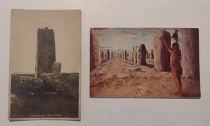 Postal cromada Stonehenge Alter Stone RPPC y alineaciones de piedra de carnac - Imagen 1 de 2