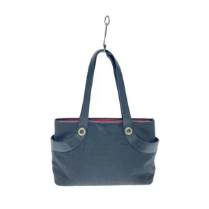 BVLGARI Tote bag Canvas All-over pattern Black D13.5cm x H24cm x W37cm Authentic - Picture 1 of 6