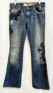 Jeans MUJER VINTAGE 7 PARA TODO TIPO HOMBRE The Great China Wall Talla 29 Hecho en EE. UU. - Imagen 1 de 24