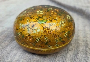 Vintage Isfahan handbemalte Lackdose persische Miniaturkunst 3 1/4" - Isfahan - Bild 1 von 21