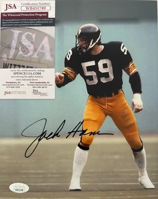 Jack Ham Signed Auto Pittsburgh Steelers 8x10 Photo JSA COA IX, X, XIII, XIV - Image 1 of 4
