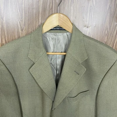 Freeds Windsor 运动外套男式 42R 黄色多色纹理羊毛三扣 — 第 1/4 张图片