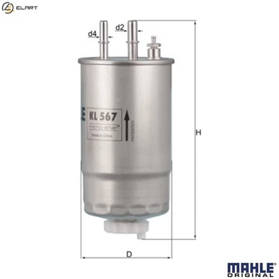 FUEL FILTER KL 567 FOR ALFA ROMEO MITO 159/Sportwagon GIULIETTA/Hatchback/Van - Image 1 of 4