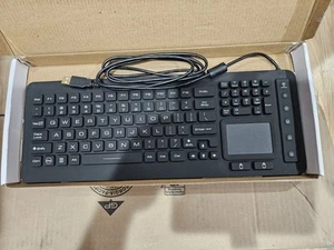 Industrial Waterproof Silicone Backlit Adjustable Washable Medical Keyboard... - Picture 1 of 5