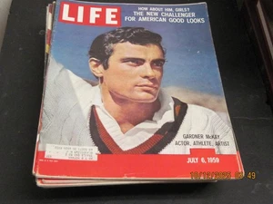LIFE MAGAZINE 1959 JULY 6 GARDNER MCKAY ACTOR ATHLETE ARTISTS - Picture 1 of 1