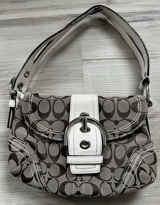 Mini bolso Coach Vintage Signature C SoHo crema Foto 1 de 4