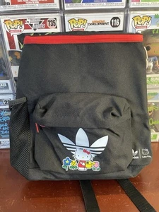 NWOT Adidas Originals x Hello Kitty Kids Backpack Rucksack Black - Picture 1 of 4