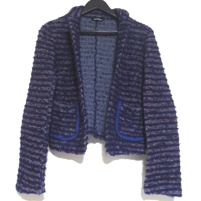 tricot COMME des GARÇONS вязаная куртка AD2005 в синий и розовый женщин б/у - Изображение 1 из 4