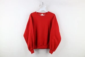 Vtg 70s Russell Athletic Womens Small Faded Blank Crewneck Sweatshirt Red USA - Picture 1 of 16
